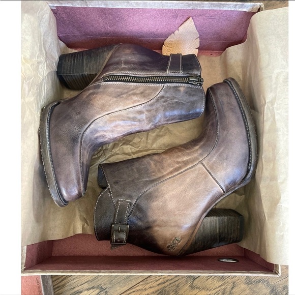 BED STU Women's Isla Heeled Booties in Grey Tonic Breeze (7.5/EU37.5) - Picture 2 of 8